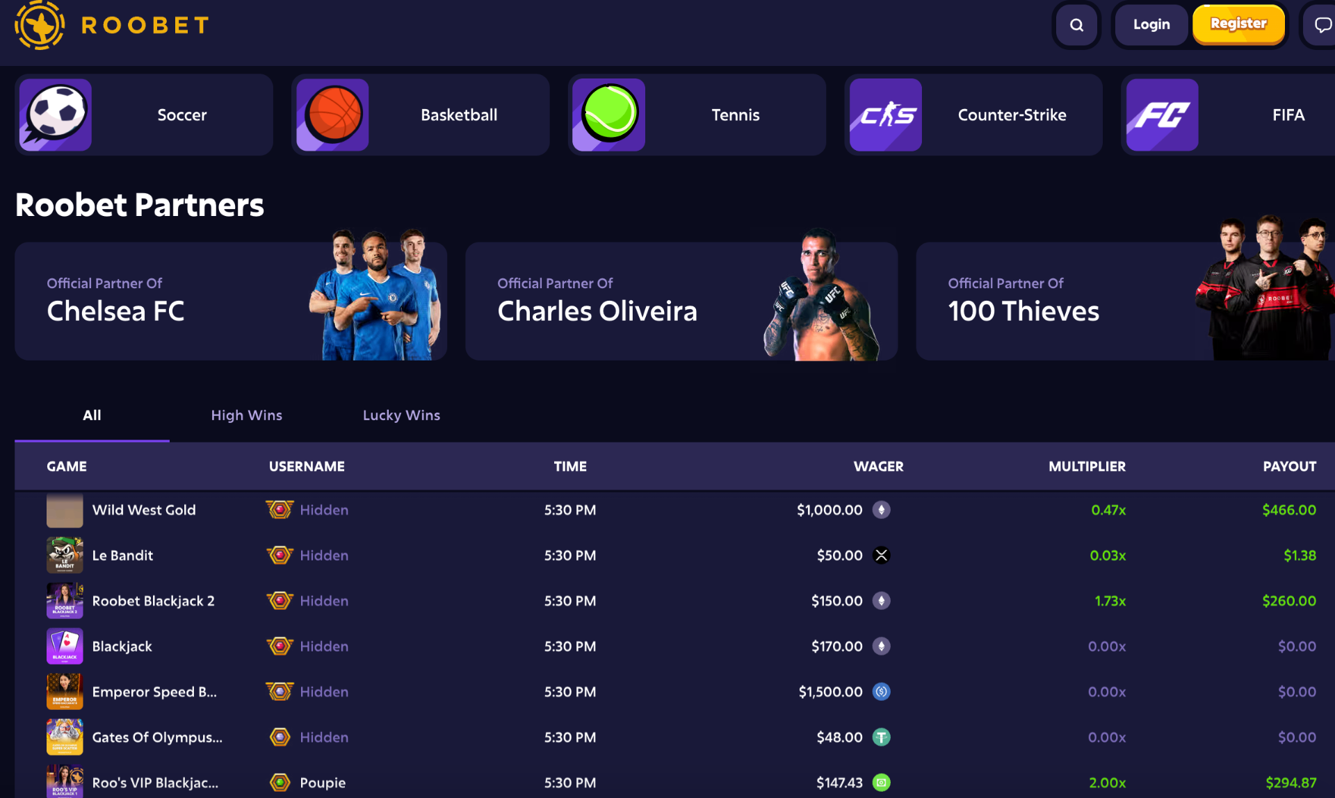 Roobet screenshot 2