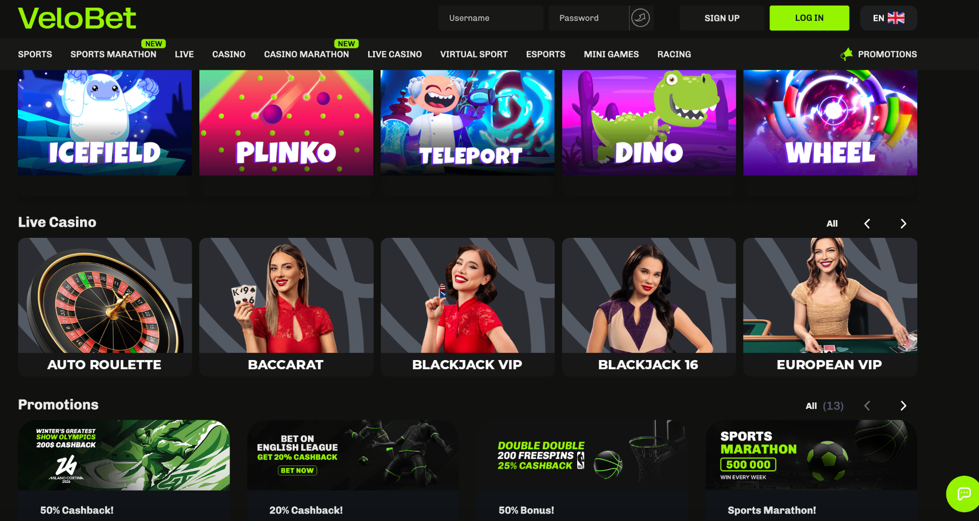 VeloBet screenshot 2